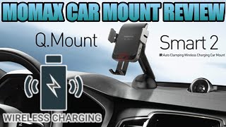 MOMAX WIRELESS CAR CHARGER PHONE MOUNT W/ IR AUTO CLAMP REVIEW