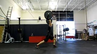 255lb Clean and Jerk slow motion