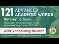 121 Advanced Academic Words Ref from 