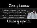 zion y lennox unica y especial letra