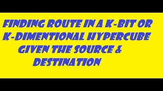 Solving 3D Hypercube Routing Problem: Finding the Route from Source to Destination