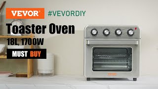 VEVOR 7-IN-1 Air Fryer Toaster Oven, Home and Commercial Use