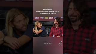 @foofighters' Taylor  Hawkins and Dave Grohl on Their Favorite Drummers #shorts