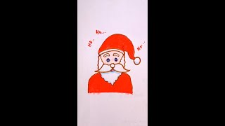drawing a Santa claus #art #shorts #drawing #youtubeshorts #christmas #marrychristmas #santa