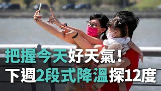 把握今天好天氣！下週2段式降溫探12度【央廣新聞】