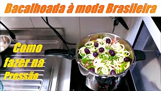 Como fazer Bacalhoada à moda Brasileira na panela de pressão inox (6L Allegra)