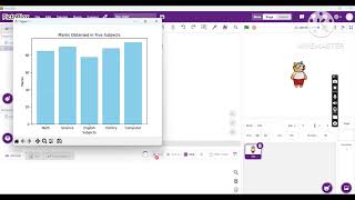 Bar graph and creating an array/Python editor /Pictoblox