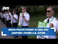 Delta pilots picket at Sea-Tac Airport, several other US cities on Thursday