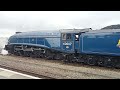 steam locomotive 60007 sir Nigel gresley at Bristol temple meads railway station this morning