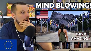 European Reacts: Visiting Mount Rushmore (IM SHOCKED)