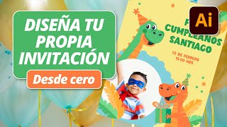 Diseña tu propia invitación desde cero | Tutorial de Illustrator