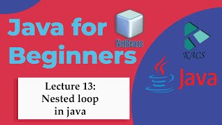 Lecture 13 : Nested loops (nested for loop) with example in Java in Urdu / Hindi | The kacs