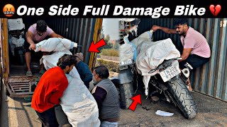 🤬One Side Full Damage Bike💔| Salem To Srinagar| 🚚 Safe Express Courier Worst 😤| Tamil