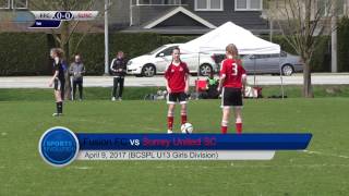 Fusion FC vs Surrey United SC - April 9, 2017 (BCSPL U13 Girls Division)