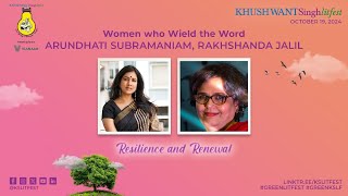 KSLF 2024 | Women who Wield the Word | Arundhati Subramaniam | Rakhshanda Jalil | Nirupama Dutt