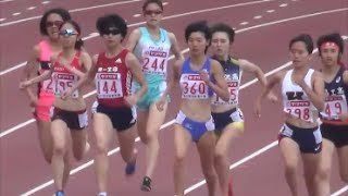 日本陸上競技選手権2017 女子1500m予選2組