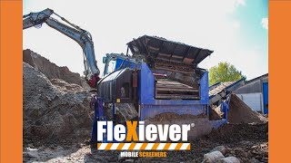 FleXiever SKID 2 fractions: screening soil (afzeven grond / tamisage de la terre).