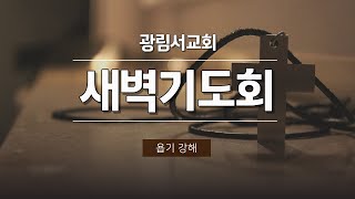 광림서교회_2025.02.14(금) / 새벽기도회 / 욥기30장 고난 속에서 기억해야 할 것