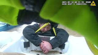 Body worn video of McCracken County Sheriff's Deputy rescuing man from flood water