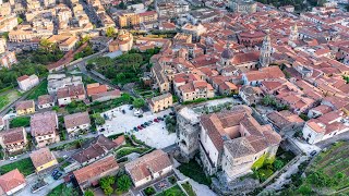 Castello Pandone  - Venafro (Is), Molise dall'alto 4K