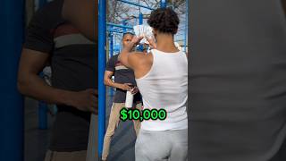 Can He Do More Pull-ups To Win $10,000💪🏽⁉️ #challenge #rizz