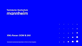 XML Parser: DOM and SAX