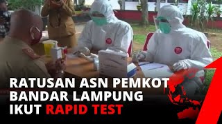 Ratusan ASN Ikuti Rapid Test di Lingkungan Pemkot Bandar Lampung | tvOne