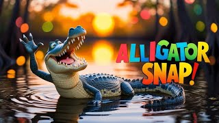 🎶 Alligator Snap | Fun Kids' Songs About Animals | Sing \u0026 Dance with Alligators 🐊✨