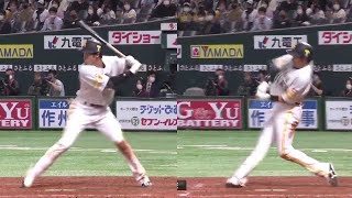 柳田悠岐　ホームラン　フォーム　スロー【Yuki Yanagita  home run swing】