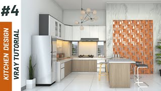 Sketchup Vray Interior | Kitchen Interior  | VRAY TUTORIAL #4