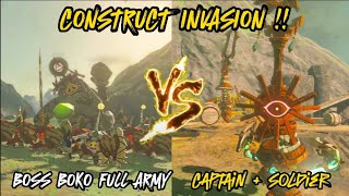 Boss bokoblin full army Vs Captain and Soldier Construct (The Legend of Zelda: Tears of the Kingdom)