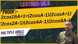 Lecture 10.3//Multiple Angles//Trigonometry//Class 10// Optional math