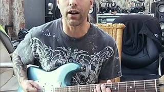 Steve Stine Guitar Lesson - Strumming Blue on Black Style by Kenny Wayne Shepherd