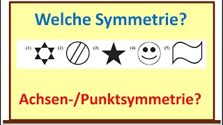 Achsensymmetrie, Punktsymmetrie erkennen | Mathewettbewerb Hessen 2005 | Auswertung einfach erklärt