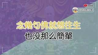 念幾句佛就能往生？也沒那麼簡單！【大安法師開示】