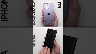 iPhone 14 pro max vs samsung galaxy s22 ultra drop test🔥🔥🔥who will win?? 😄😄