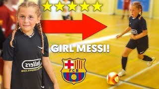 This Kid is the Next Kid GIRL LIONEL MESSI.. UNREAL FOOTBALL SKILLS!