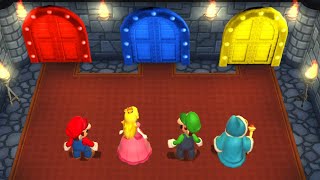 Mario Party 9 Minigames - Mario vs Luigi vs Peach vs Kamek