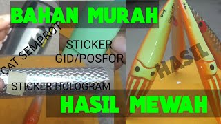 Cara Mudah Pasang  stiker Hologram pada Metal Jig