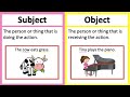 SUBJECT vs OBJECT 🤔 | What's the difference? | Learn with examples