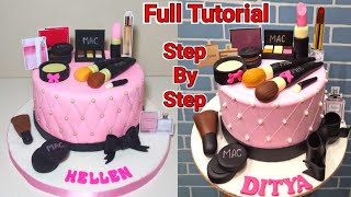 Pretty And Unique Makeup Kit Cake | Makeup Cake Design | Makeup Birthday Cake