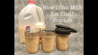 Pressure Canning Milk for Long-Term Storage - A Rebel Approach