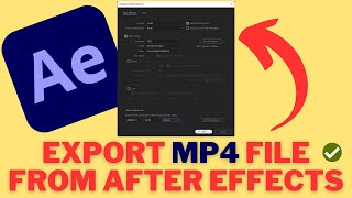 How to Export MP4 File from After Effects 2023 | How To EXPORT MP4 In After Effects 2023