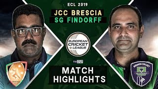 ECL19: JCC Brescia Vs SG Findorff | Full Match Highlights | European Cricket League