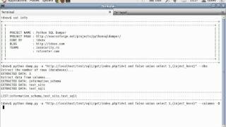 Python SQL Dumper - How to extract all column names for all tables from multiple databases