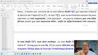 0912 Ra (21) Mal ou mauvais. L'Eternel fait venir le malheur sur Israël. C'est fini. (2R15.3à2R21.2)