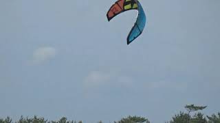 20200520 南さつま市加世田ビーチ　LightWind Kitesurf　カイトサーフィン微風