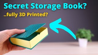 Secret Storage 3D Printed Book - Hidden Storage Ideas #shorts
