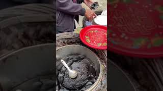 Famous Chinese street food - Yummy Teochew grass jelly 潮汕草果 / 仙草 #Shorts