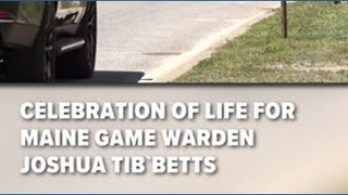 Celebration of life for Maine Game Warden Pilot Joshua Tibbetts draws several people